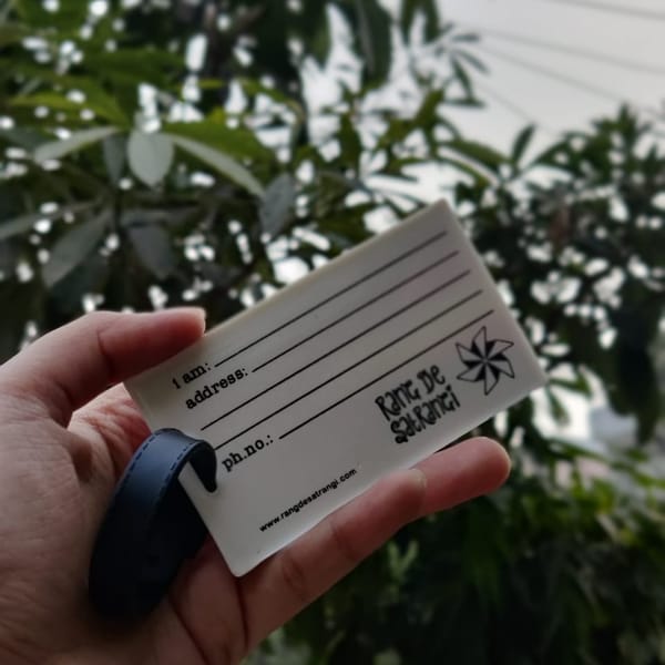 Trans Flag Bag Tag
